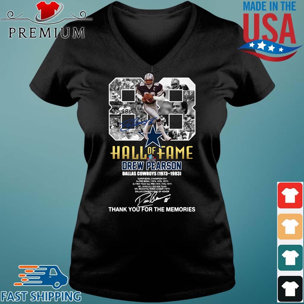 Get 88 Hall of fame Drew Pearson Dallas Cowboys 1973 1983 thank you for the  memories shirt For Free Shipping • Podxmas