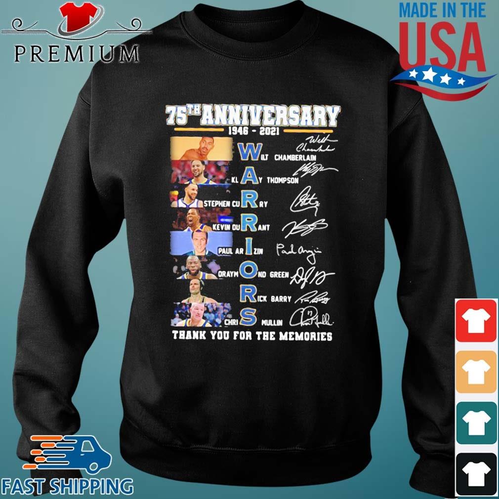 warriors 75th anniversary t shirt