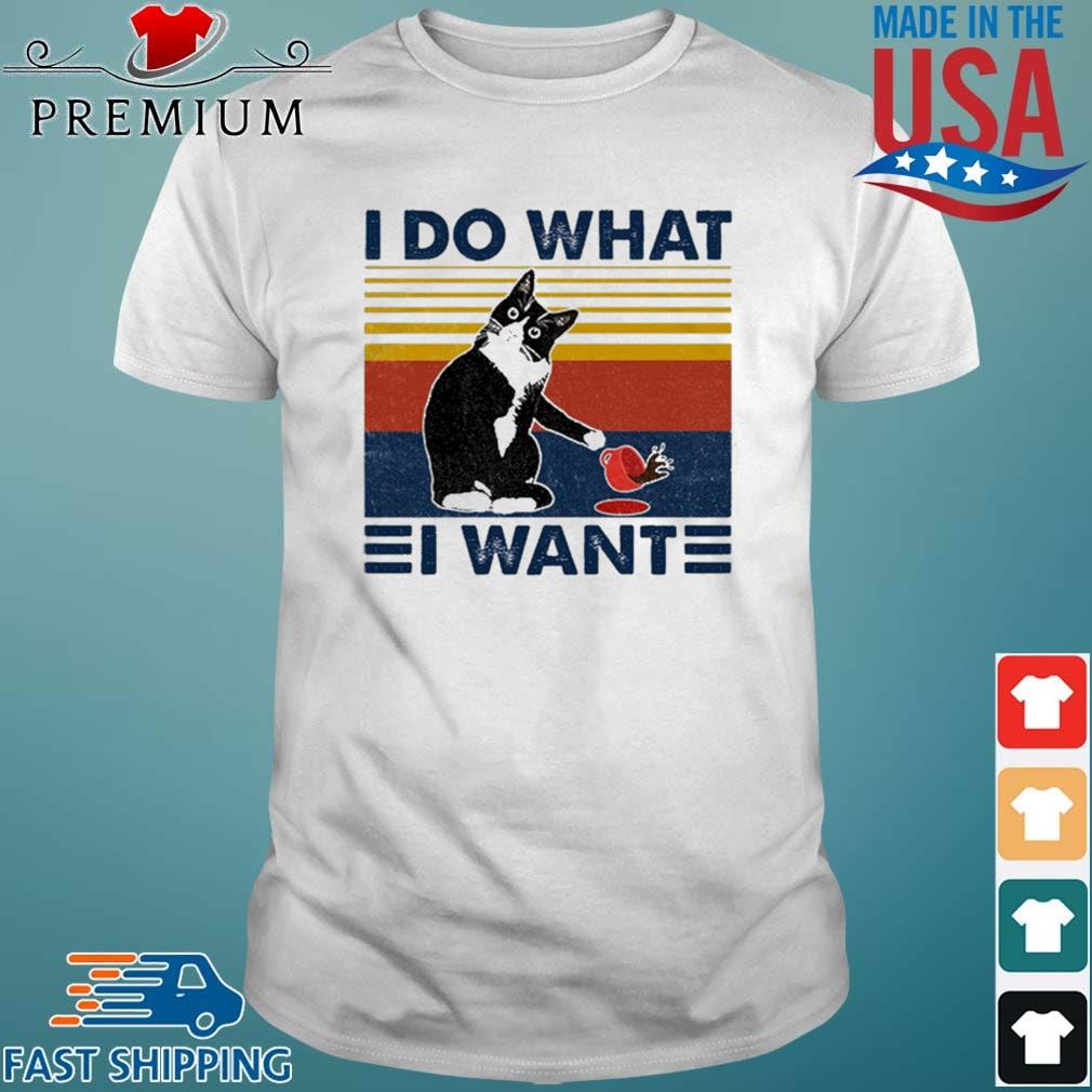 Cat I Do What I Want Vintage Shirt