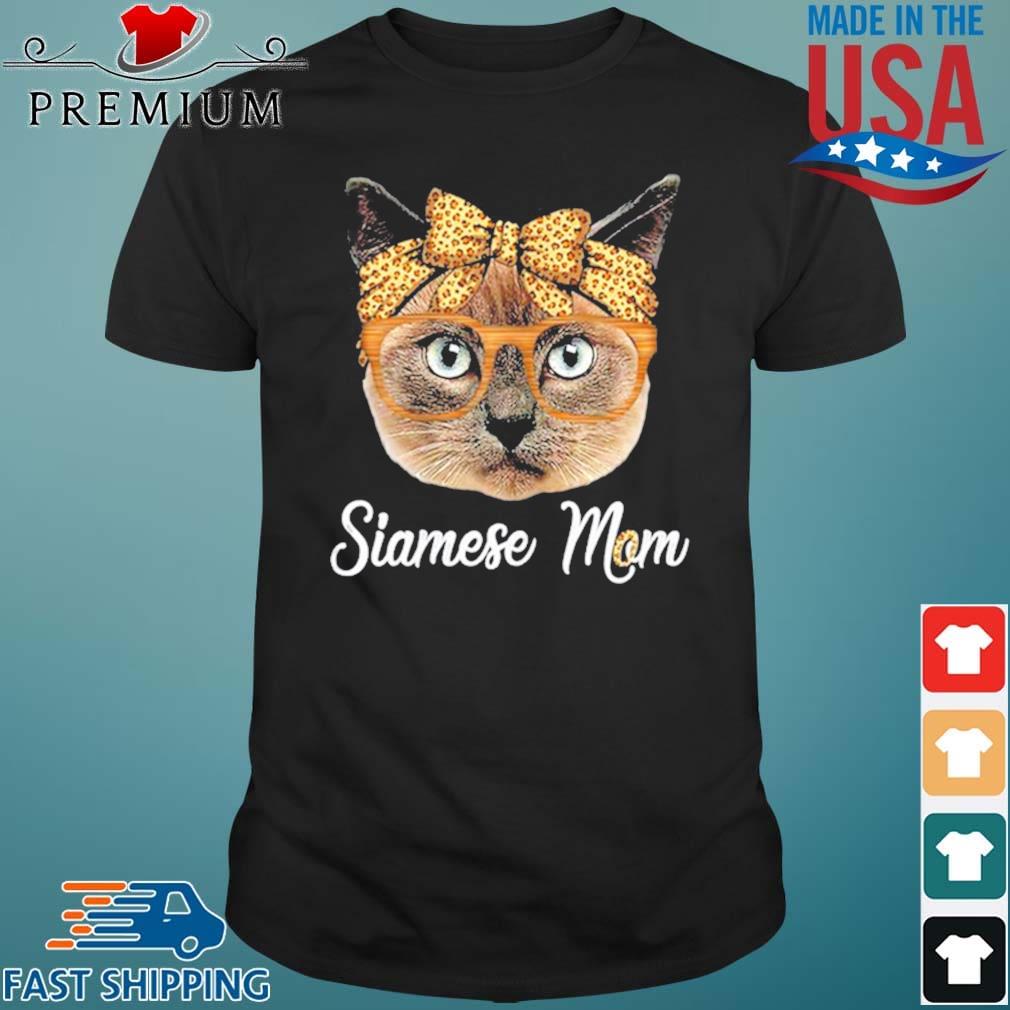 Siamese Mom Leopard Cat Mom Mother’s Day Shirt