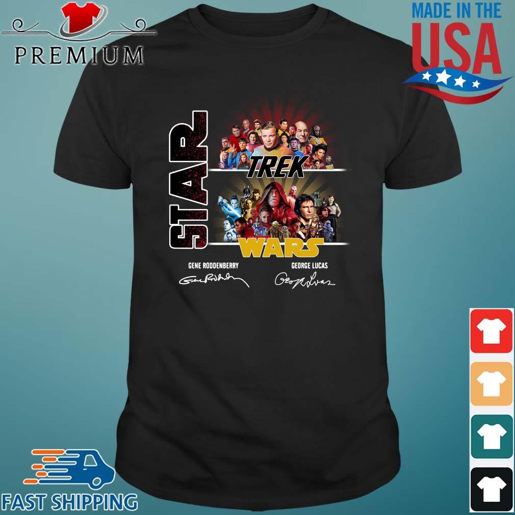 Star Trek Wars Characters Signatures Shirt