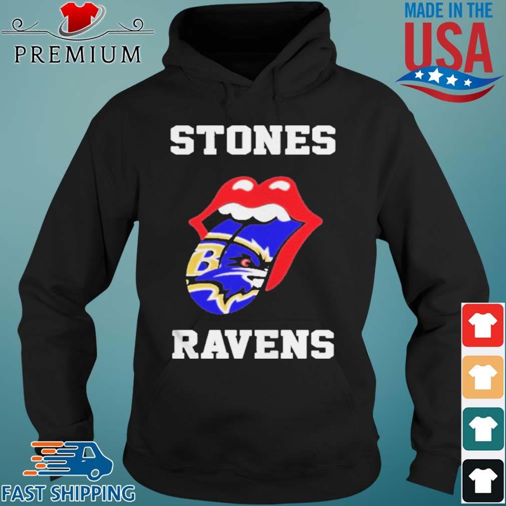The Rolling Stones Baltimore Ravens Lips Shirt Hoodie den