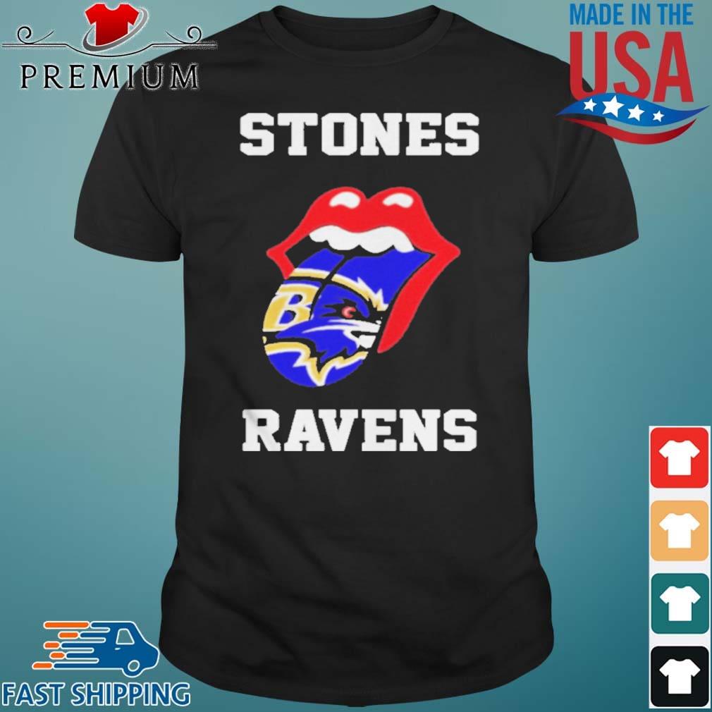 The Rolling Stones Baltimore Ravens Lips Shirt