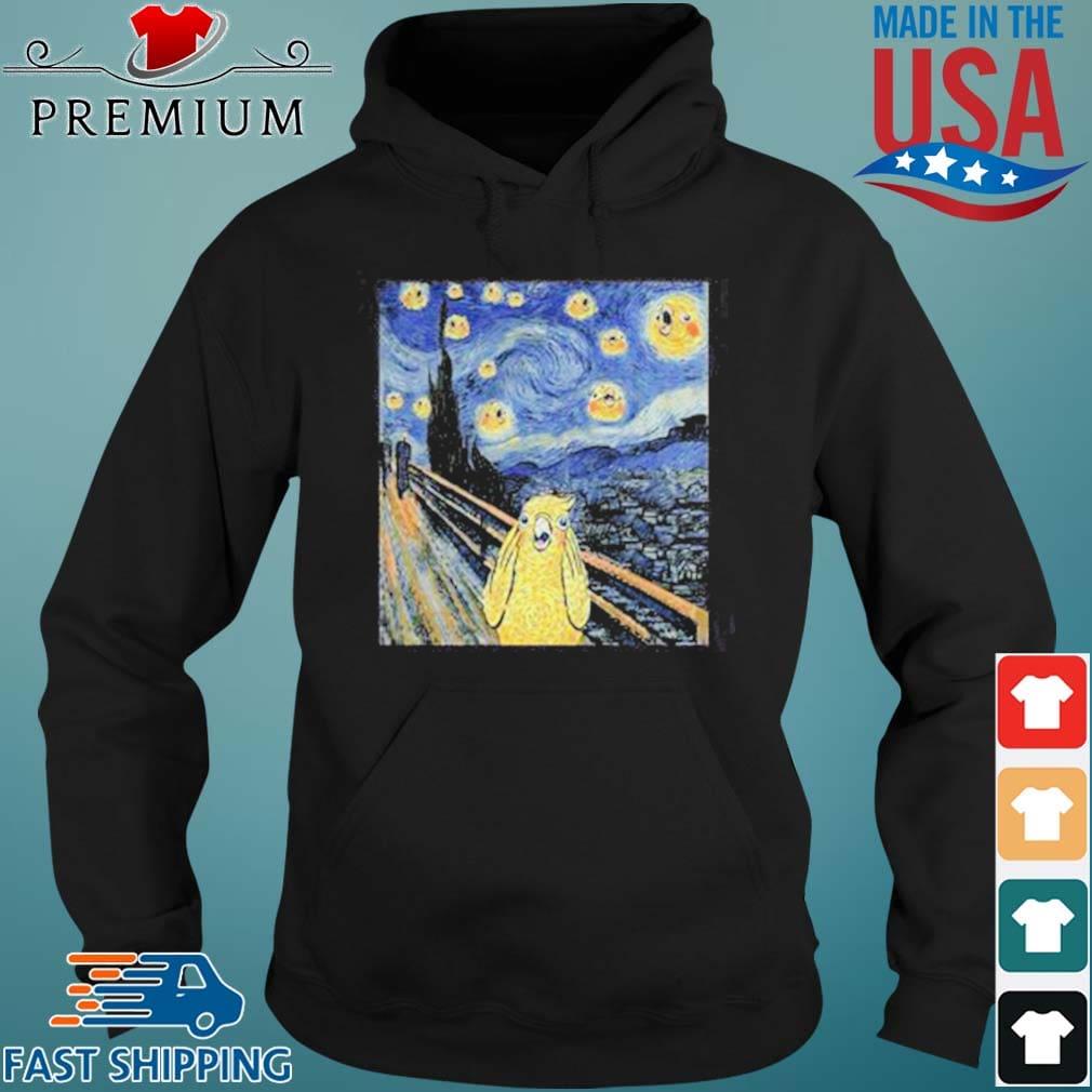 Vincent Van Gogh The Starry Night Bird Shirt Hoodie den