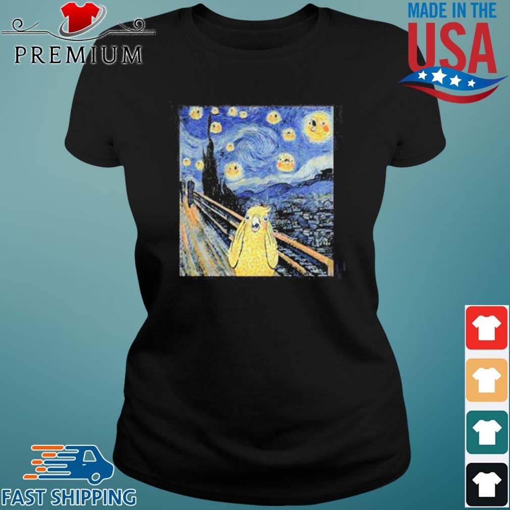 Vincent Van Gogh The Starry Night Bird Shirt Ladies den