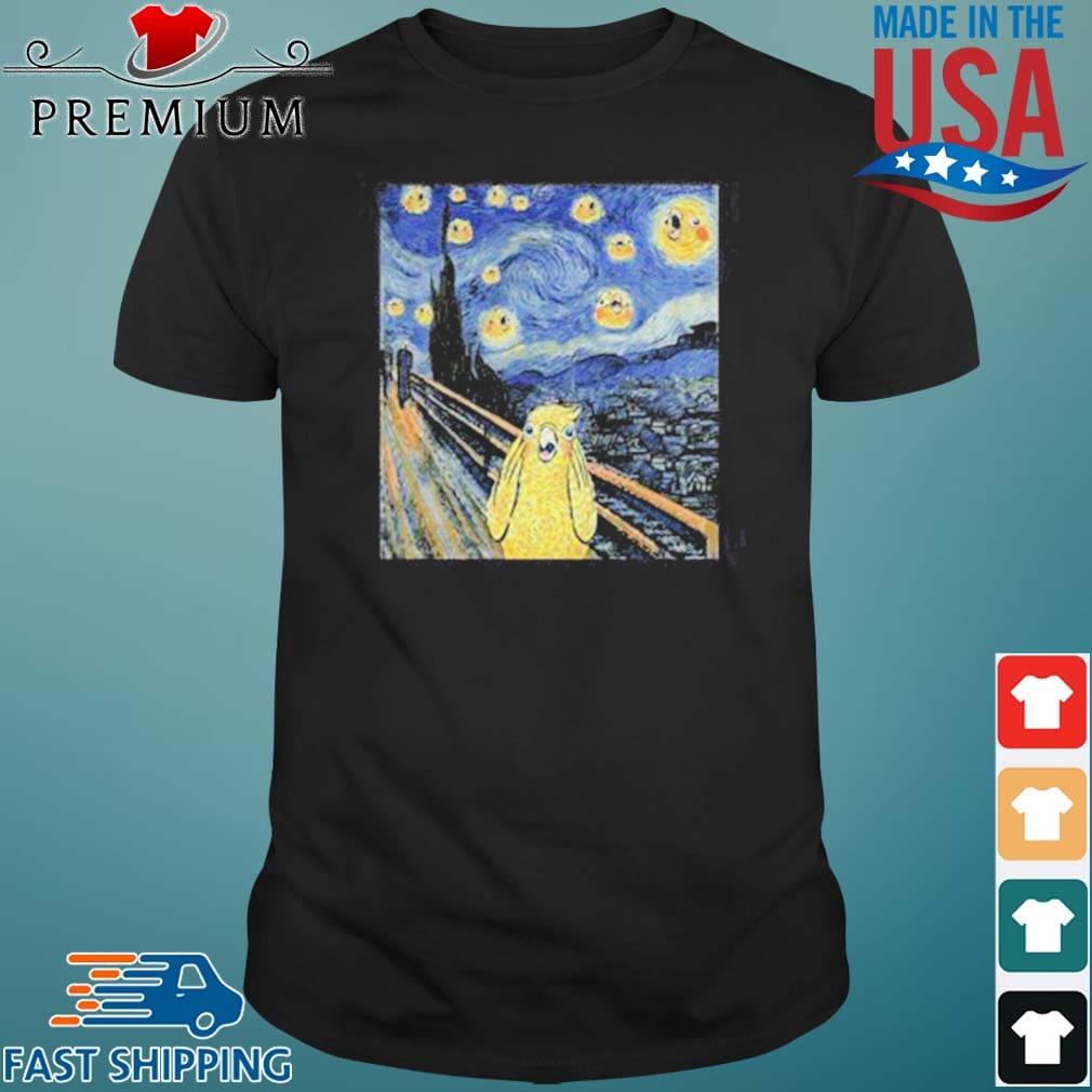 Vincent Van Gogh The Starry Night Bird Shirt