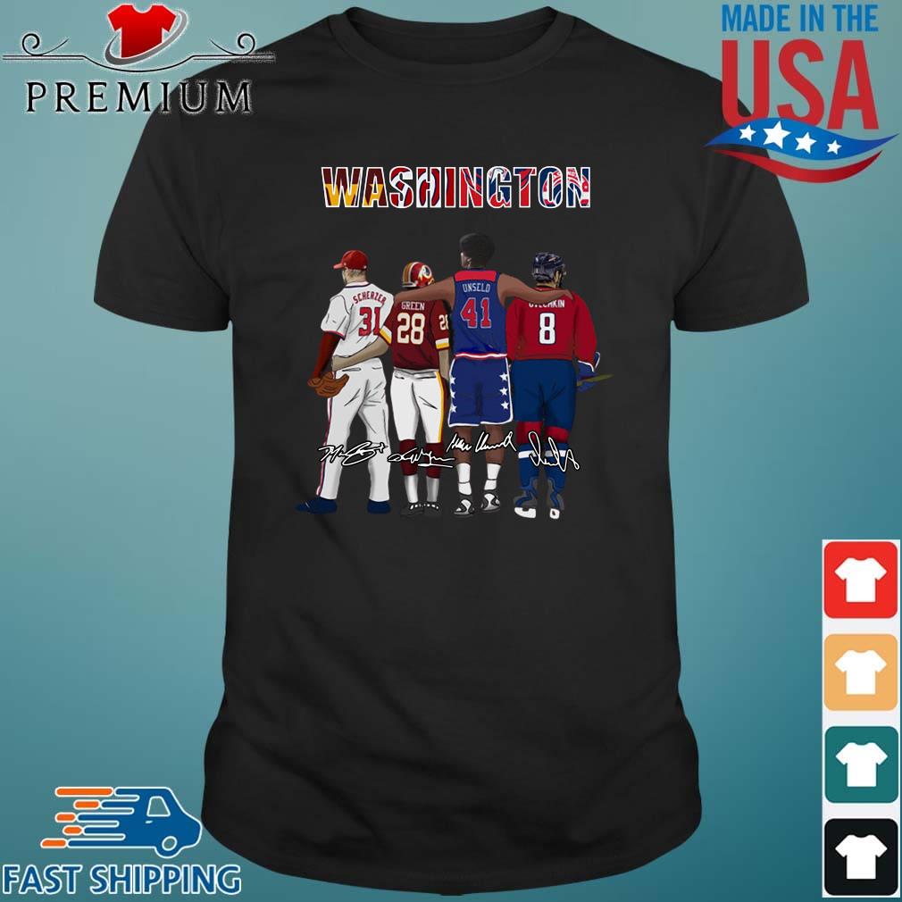 Washington Max Scherzer Darrell Green Unseld Rui Hachimura Signatures Shirt