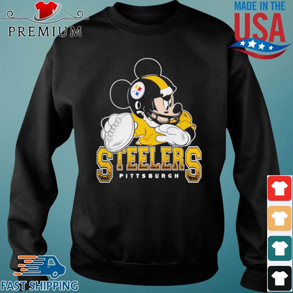 Disney Mickey Mouse Pittsburgh Steelers Junk Food Shirt,Sweater, Hoodie,  And Long Sleeved, Ladies, Tank Top