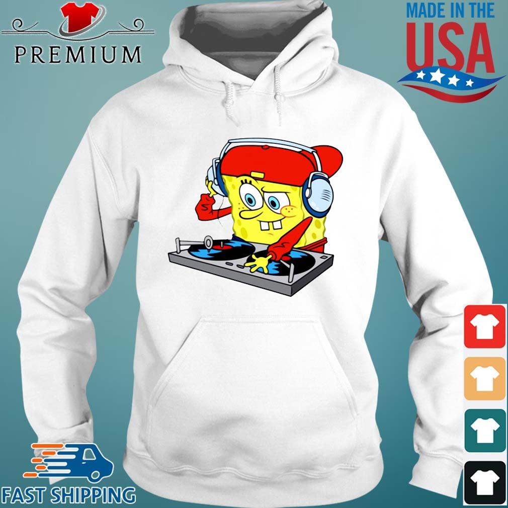 DJ Bob Esponja Mix Shirt Hoodie trang