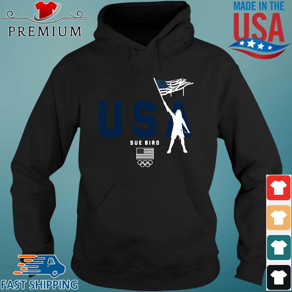 Team USA Sue Bird Flag Bearer Shirt Hoodie den