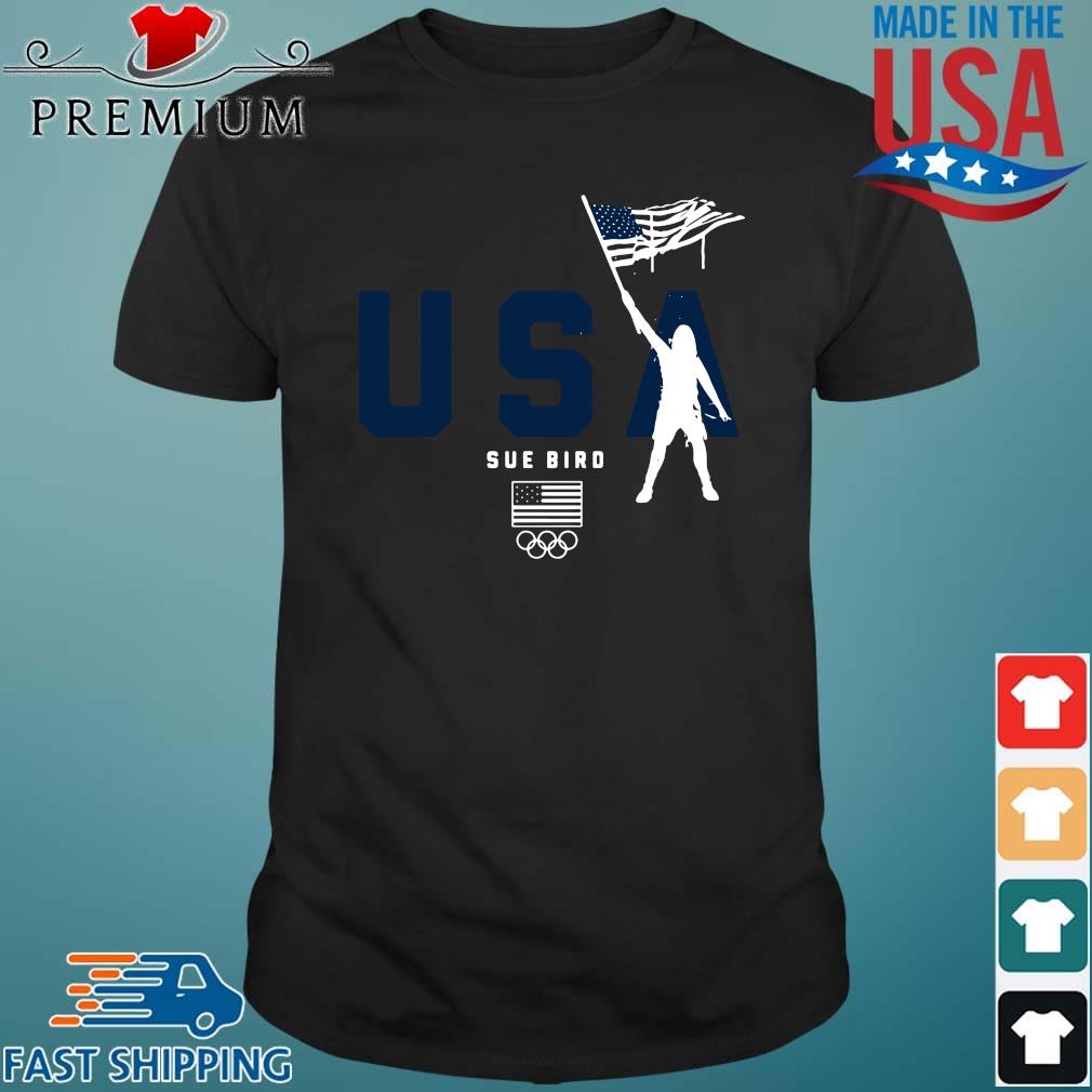 Team USA Sue Bird Flag Bearer Shirt