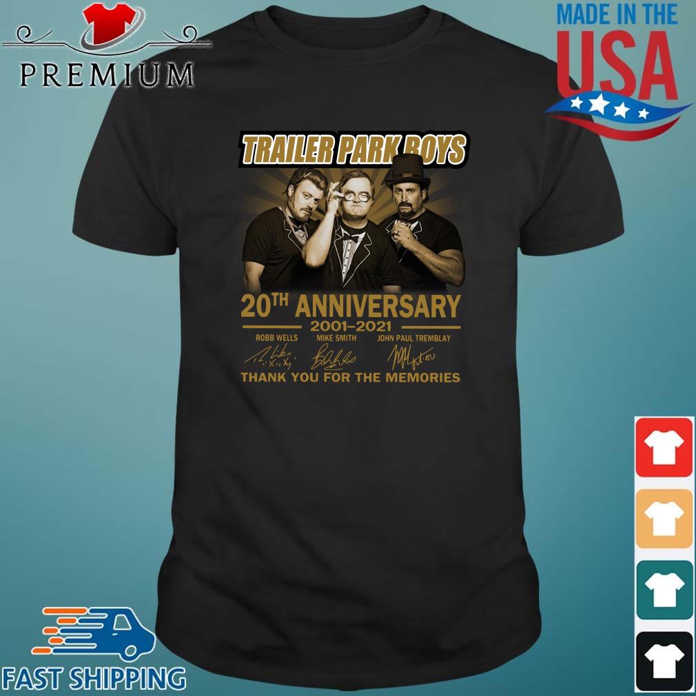 Trailer Park Boys 20th anniversary 2001-2021 thank you for the memories signatures shirt