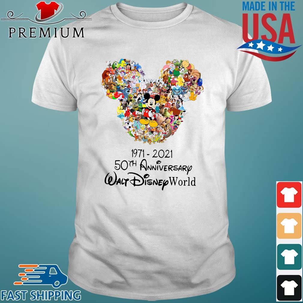 Mickey Mouse 1971 2021 50th Anniversary Walt Disney World Shirt