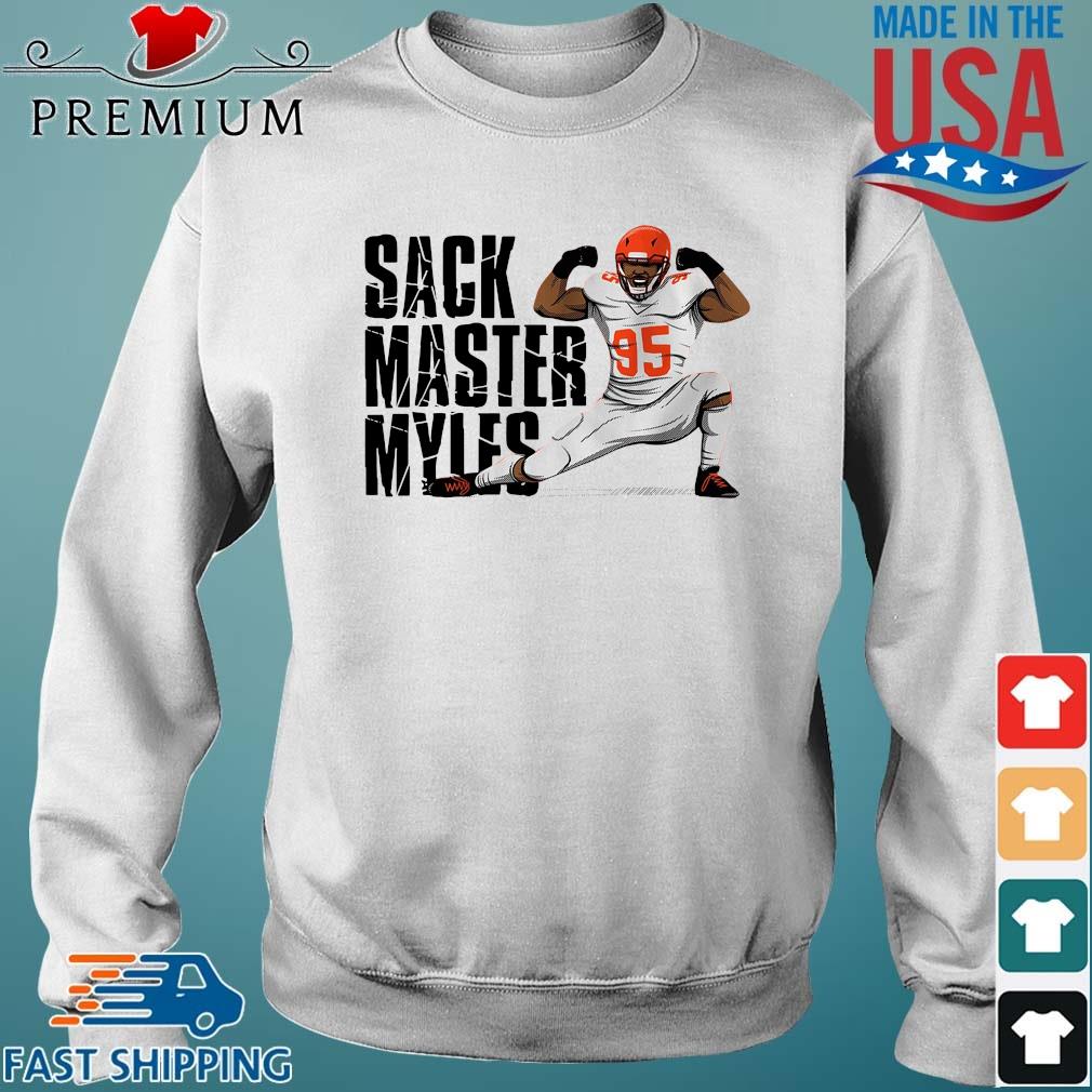 FREE shipping Sack Master Myles Garrett Cleveland Browns shirt