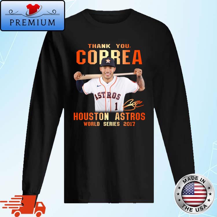 Thank you Correa Houston Astros world series 2017 signature shirt