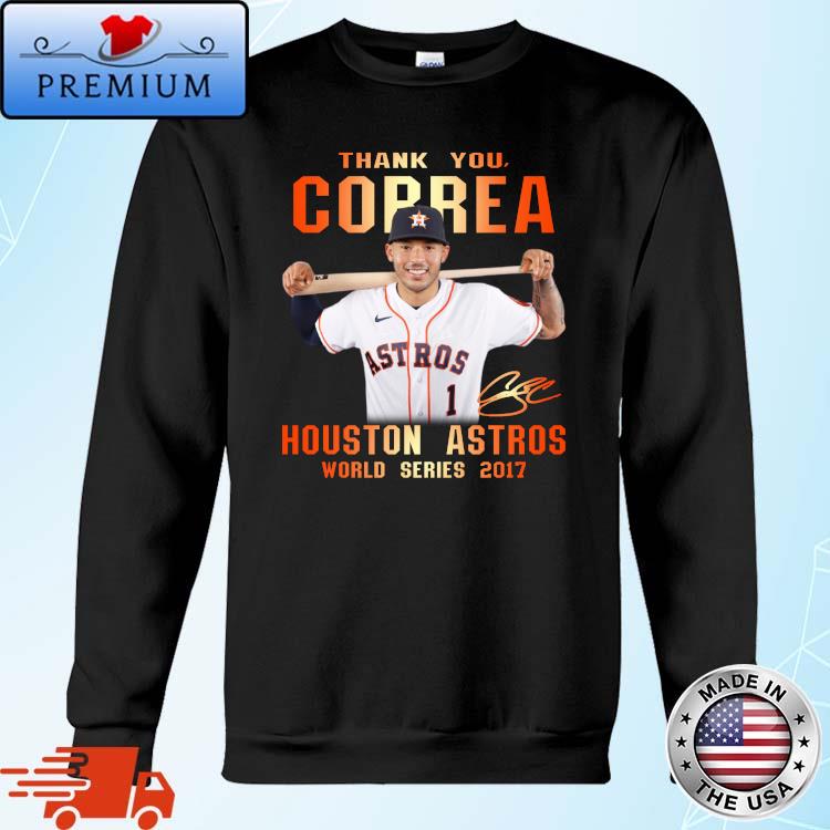 Thank you Correa Houston Astros world series 2017 signature shirt, hoodie,  sweater, long sleeve and tank top