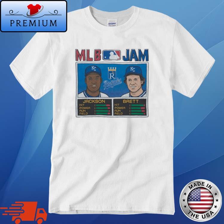 Homage Store MLB Jam Bo Jackson George Brett Shirt, hoodie