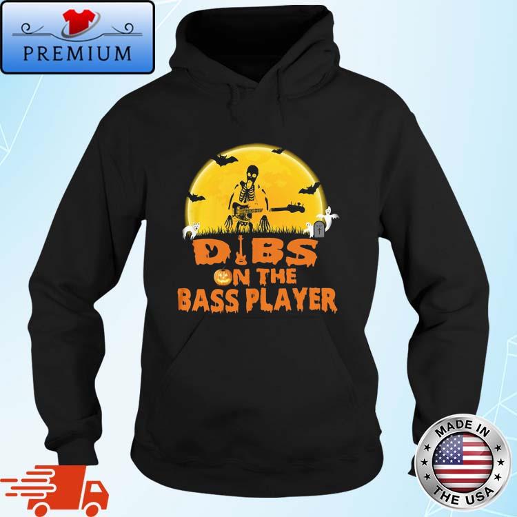 Skeleton dibs on the bass player Halloween s Hoodie