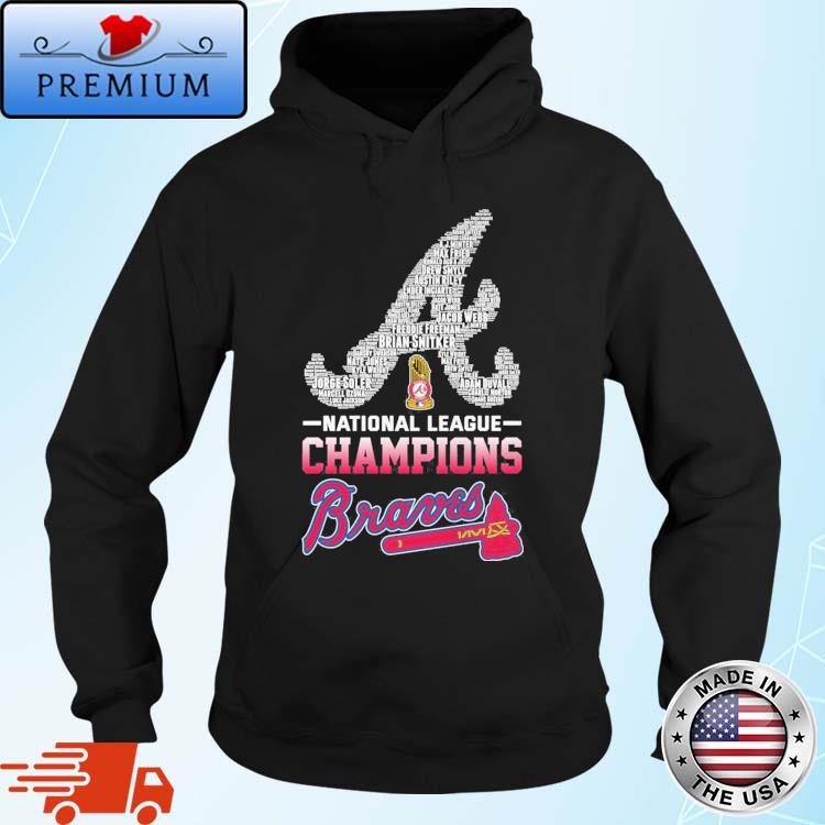 Atlanta Braves Player Name National League Champions Shirt Hoodie