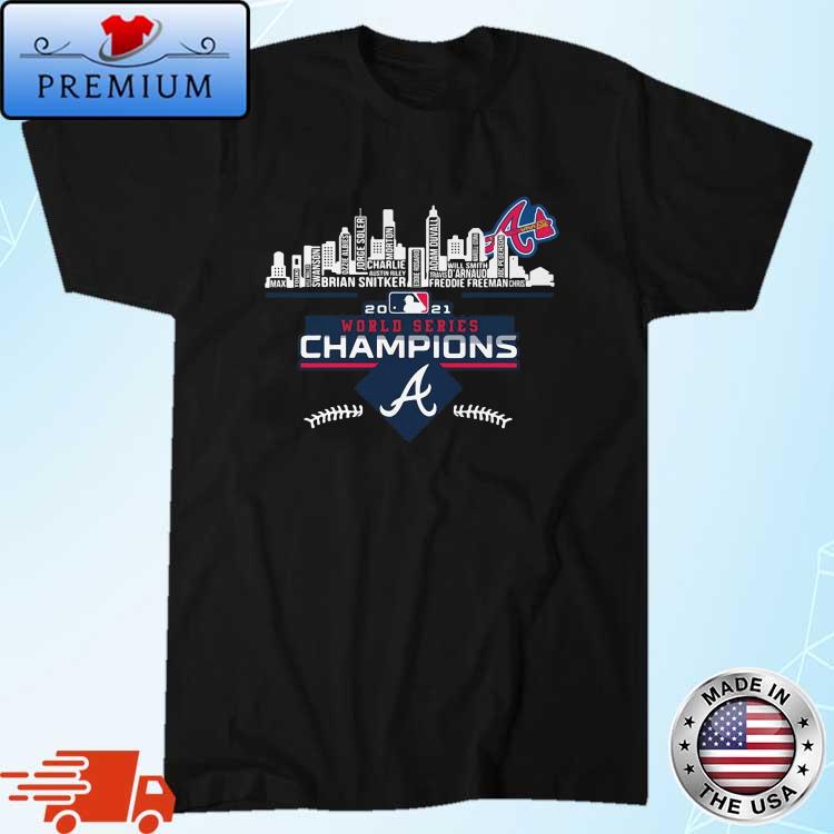 Atlanta Braves 2021 World Champions Skyline shirt,Sweater, Hoodie, And Long  Sleeved, Ladies, Tank Top