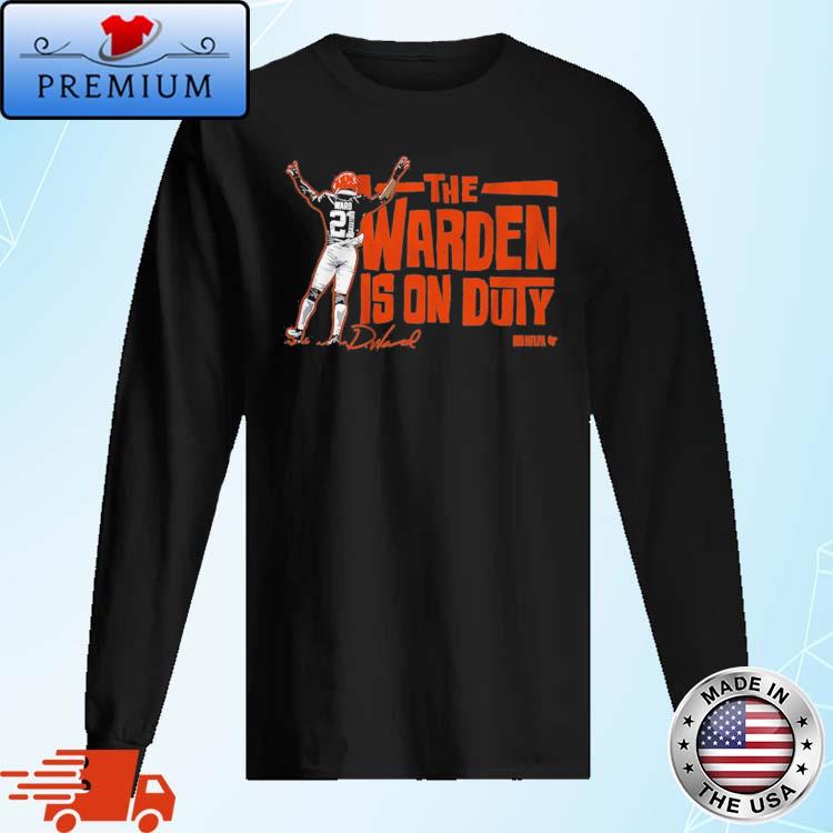 Denzel Ward Warden On Duty Shirt, hoodie, sweater, long sleeve and tank top