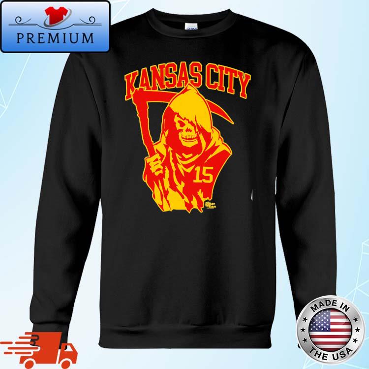 The grim reaper 15 Kansas City Chiefs shirt, hoodie, sweater, longsleeve  and V-neck T-shirt