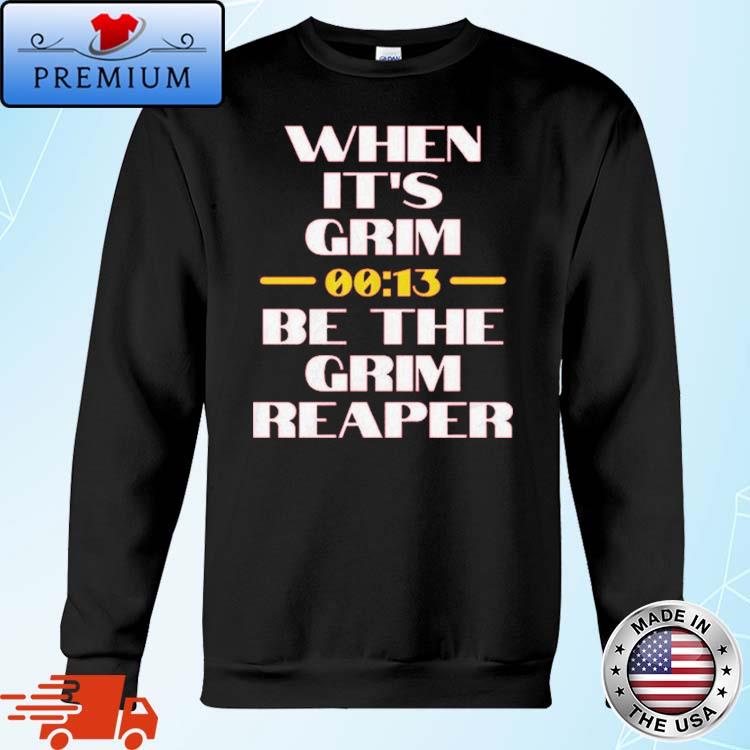 Chiefs When It's Grim, Be The Grim Reaper | Triblend Unisex Crewneck  T-Shirt