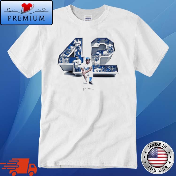Los Angeles Dodgers 42 Jackie Robinson Mitchell & Ness Cream Sliding Legend  T-Shirt, hoodie, sweater, long sleeve and tank top