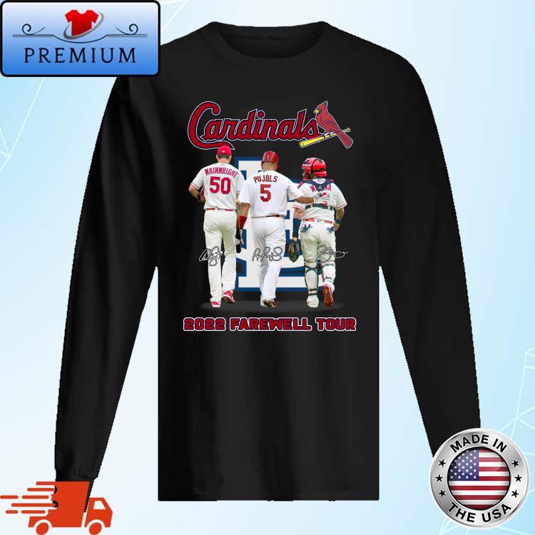 St Louis Cardinals 2022 Farewell Tour Molina and Adam Wainwright signatures  shirt,Sweater, Hoodie, And Long Sleeved, Ladies, Tank Top