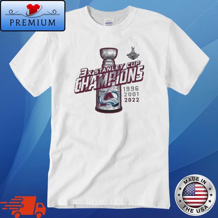 Colorado Avalanche Stanley Cup Champions 1996 2001 2022 shirt, hoodie,  sweater, long sleeve and tank top