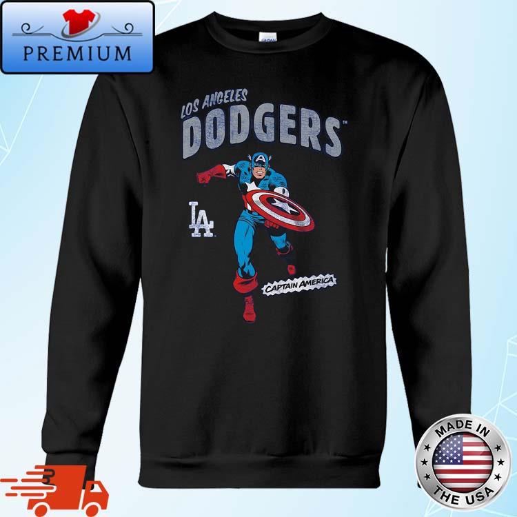 Los Angeles Dodgers Youth Team Captain America Marvel T-Shirt, hoodie,  sweater, long sleeve and tank top