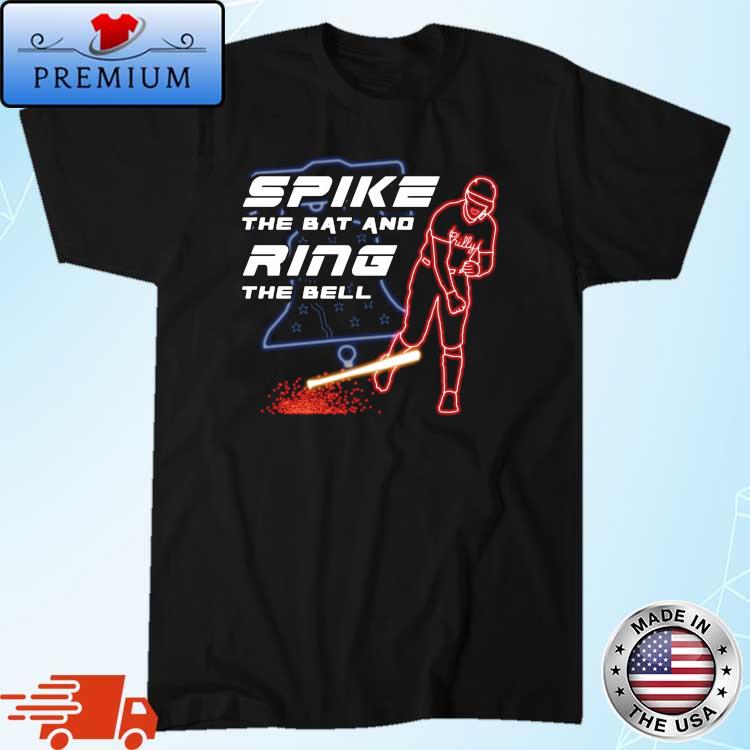 Spike the bat and ring the bell Rhys Hoskins bat spike Phillies shirt,  hoodie, sweater and v-neck t-shirt