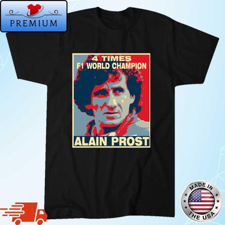 4 Times F1 Champion Alain Prost Shirt