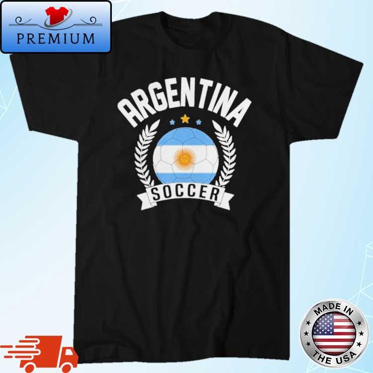 Argentina Soccer Support Team Argentinian Flag World Cup 2022 T-Shirt