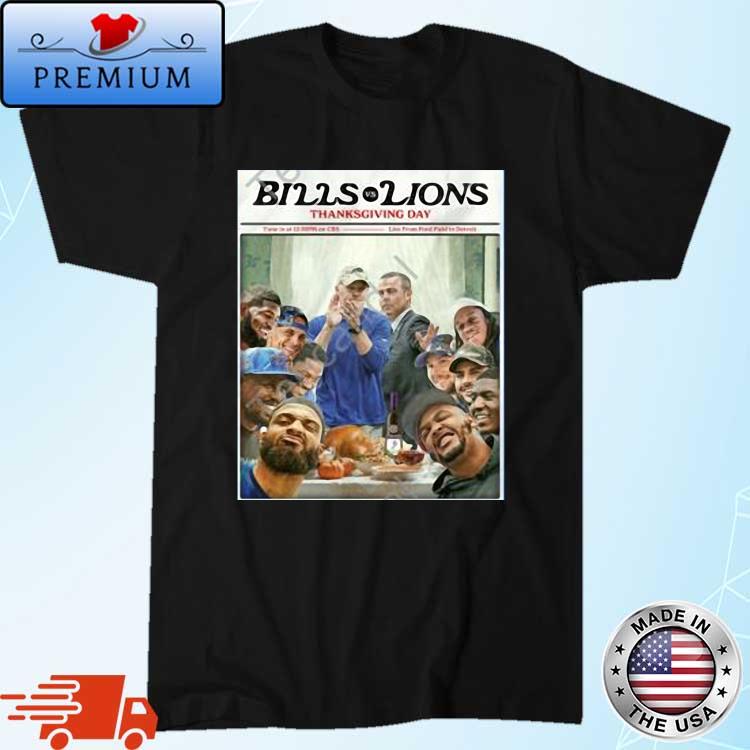 Buffalo Bills Bills Vs Lions Thanksgiving Day Shirt
