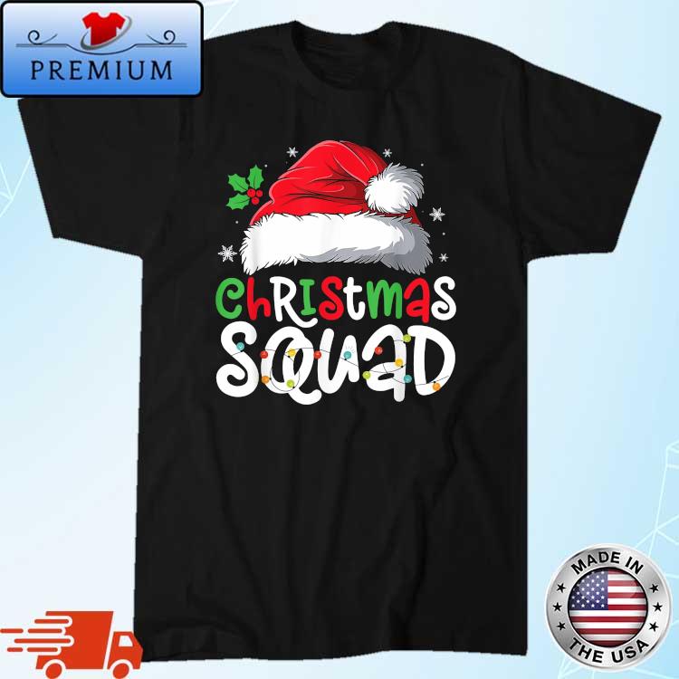 Christmas Squad Matching Group Pajamas Xmas Santa T-Shirt