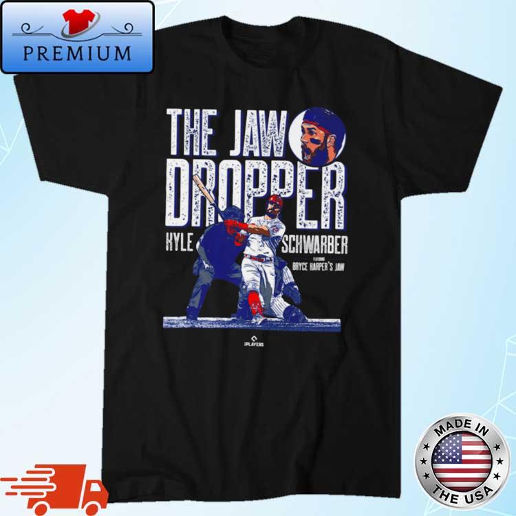 Jaw Dropper Kyle Schwarber Philadelphia MLBPA Premium T-Shirt