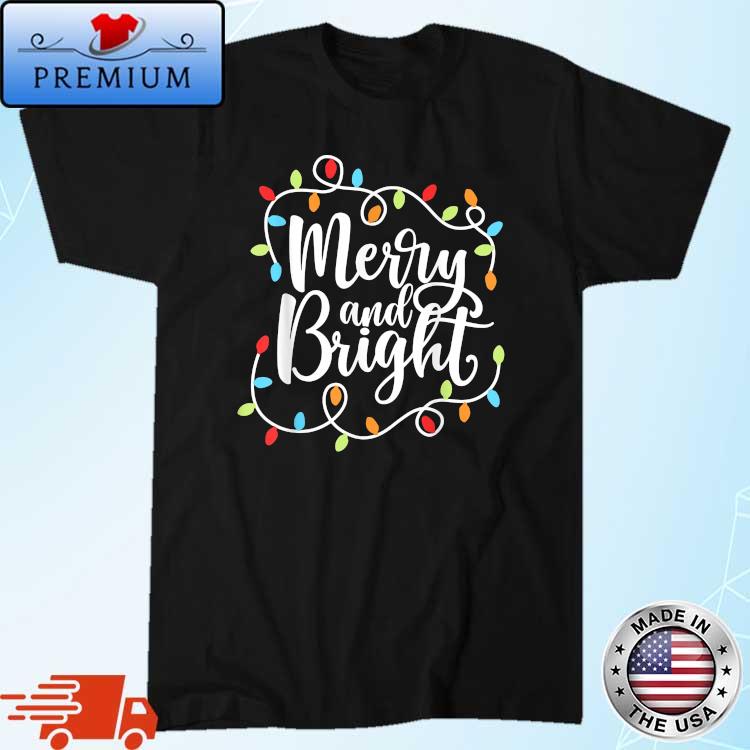 Merry And Bright Christmas Lights Sweater