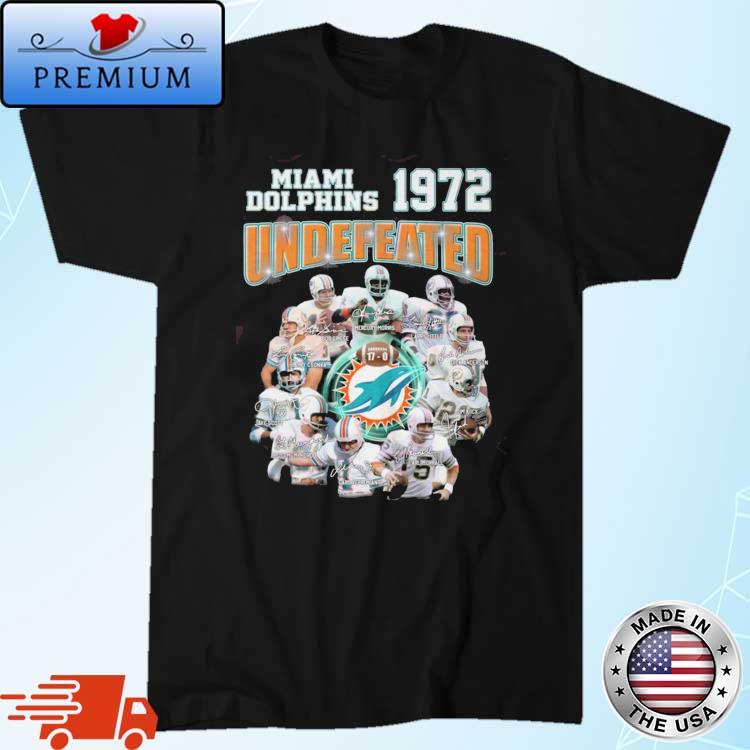 Miami Dolphins 1972 Undefeated Signatures shirt