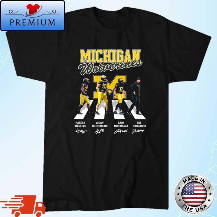 Michigan Wolverines Road Abbey Signatures Shirt