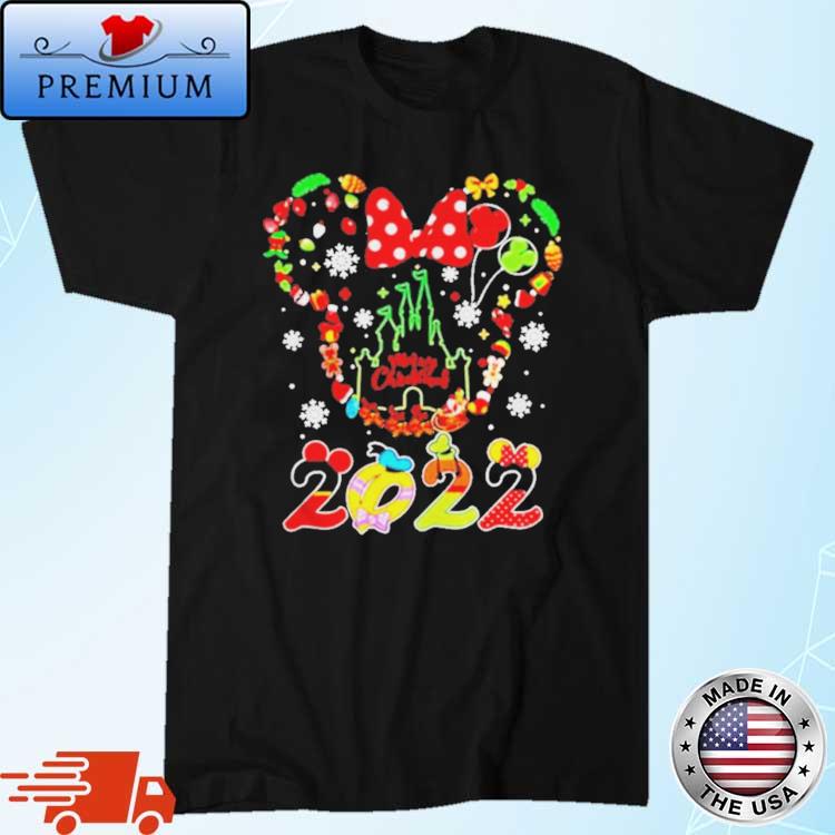 Mickey And Minnie Mouse Disney Merry Christmas 2022 T-shirt
