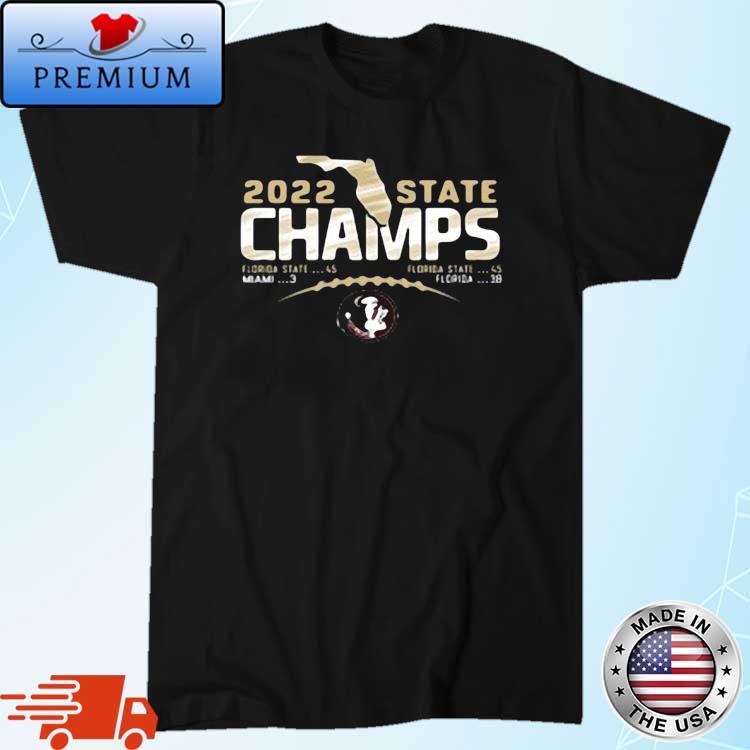 NCAA 2022 Florida State Seminoles State Champions Football Score Shirt