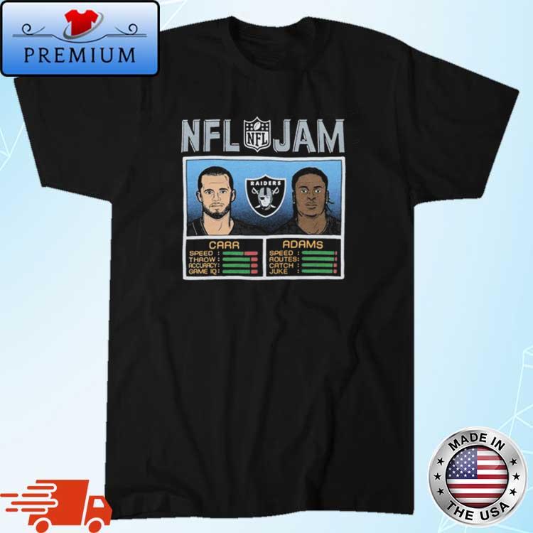 Nfl Jam Raiders Carr And Adams Shirt, hoodie, sweater, long sleeve