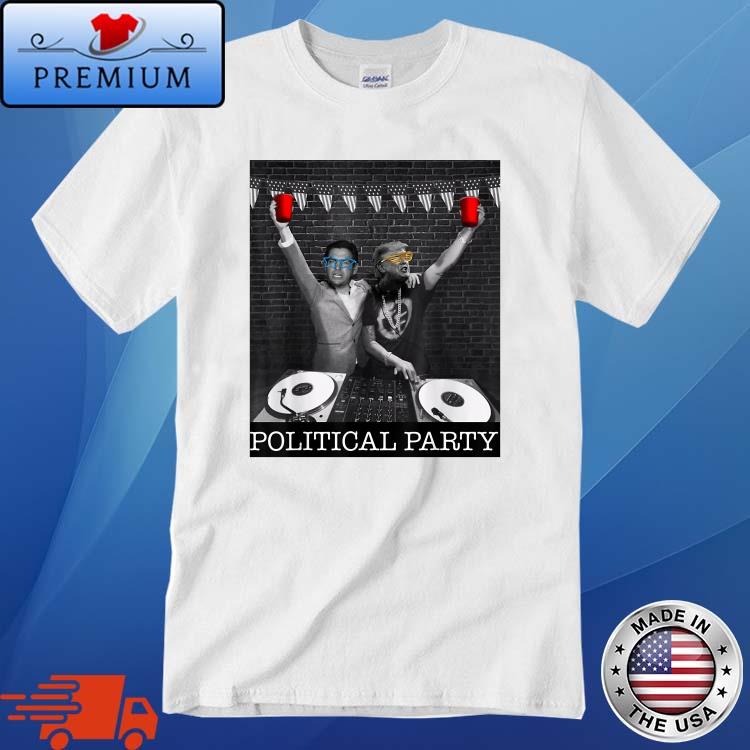 Political Party Desantis ' Trump Drinking Republican DJs Shirt