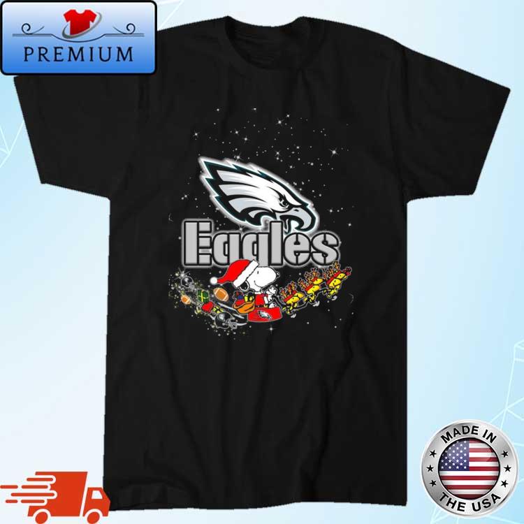 Philadelphia Eagles Santa Snoopy Christmas Shirt - High-Quality