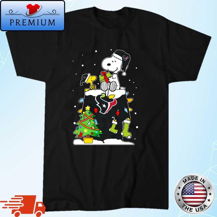 Snoopy And Woodstock Houston Texans Christmas Shirt, hoodie