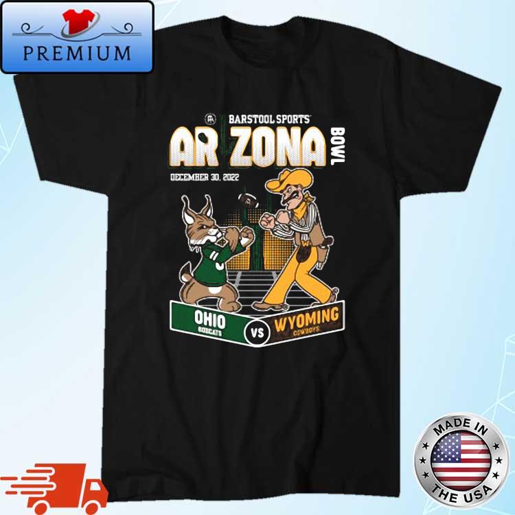 2022 Arizona Bowl Ohio Bobcats Vs Wyoming Cowboys Mascot Shirt