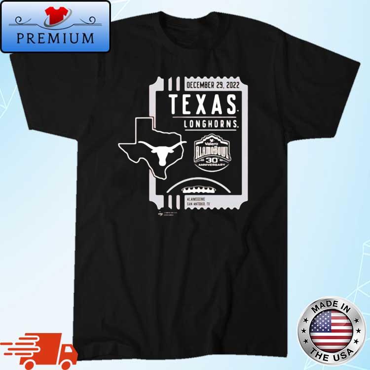 2022 Valero Alamo Bowl Texas Longhorns December 29 2022 Alamodome San Antonio Tee Shirt