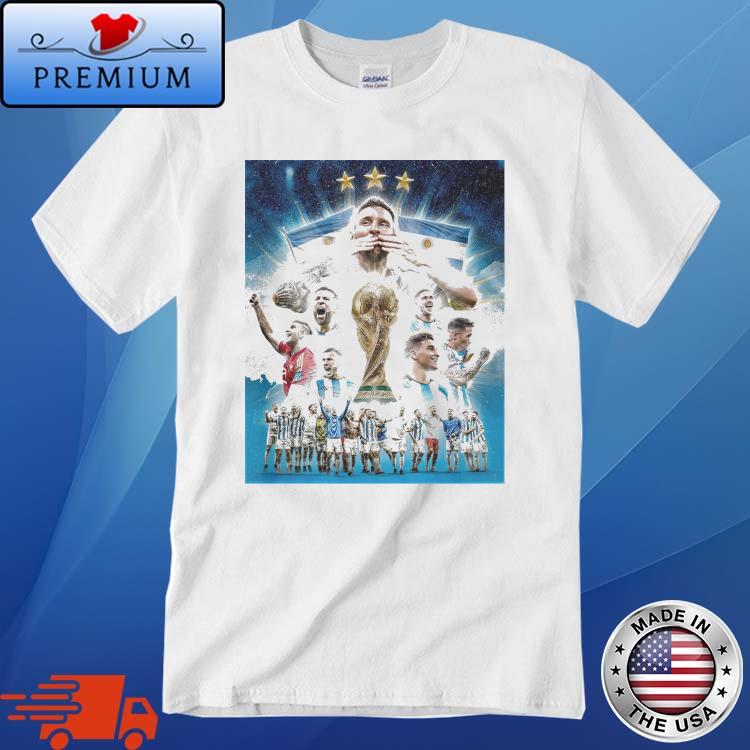 2022 World Cup Argentina Champions shirt