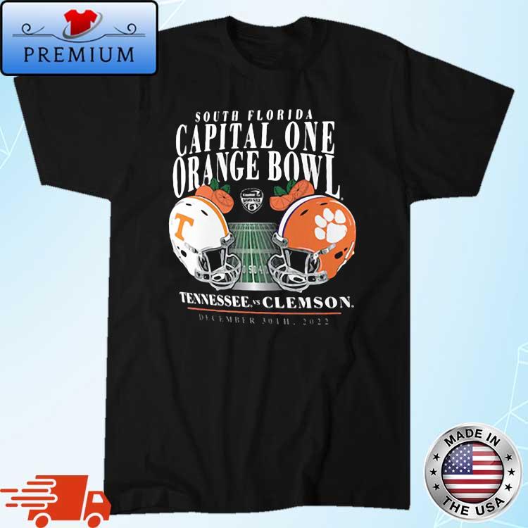 Clemson Tigers Vs. Tennessee Volunteers 2022 Orange Bowl Matchup Old School Shirt